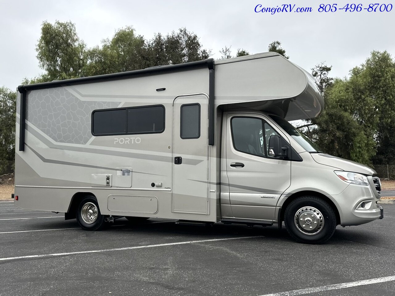 2025 Winnebago Porto 24P Full Wall Slide-Out Mercedes Turbo Diesel Full  Body Paint - Photo 3 - Thousand Oaks, CA 91360