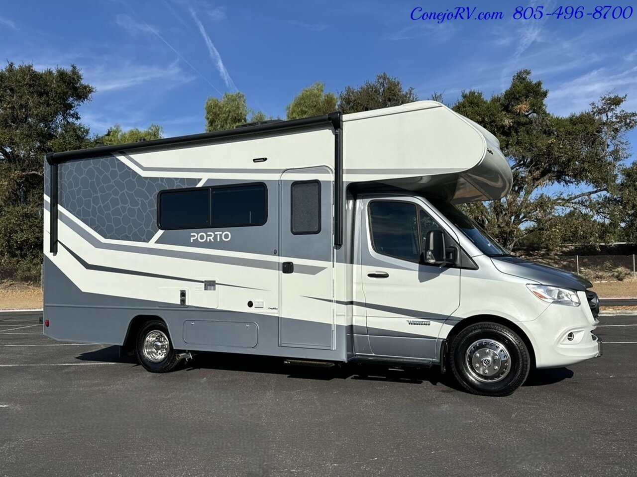 2025 Winnebago Porto 24P Full Wall Slide-Out Mercedes Turbo Diesel Full  Body Paint - Photo 3 - Thousand Oaks, CA 91360