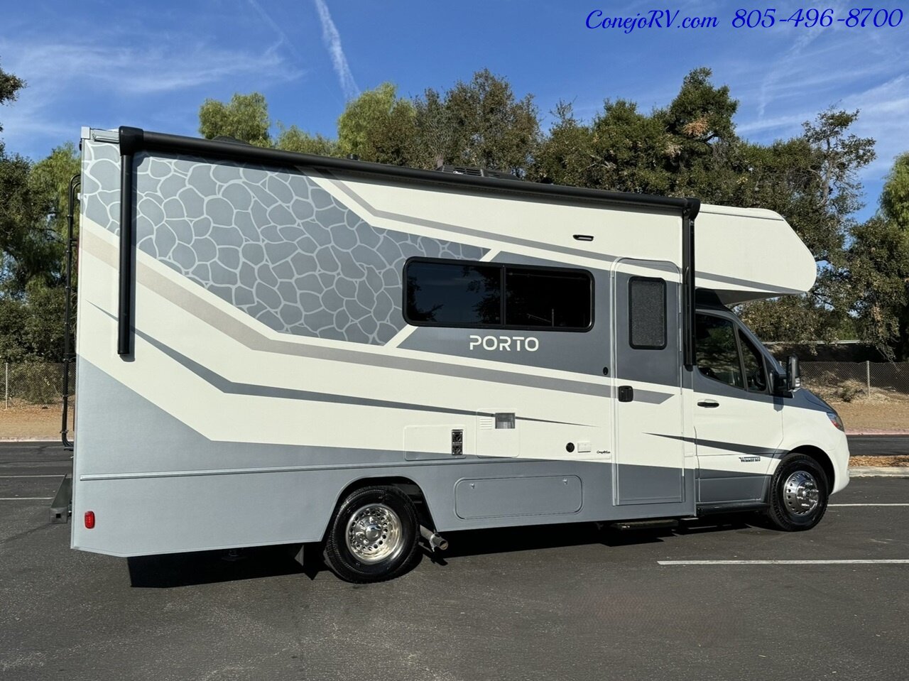 2025 Winnebago Porto 24P Full Wall Slide-Out Mercedes Turbo Diesel Full  Body Paint - Photo 4 - Thousand Oaks, CA 91360