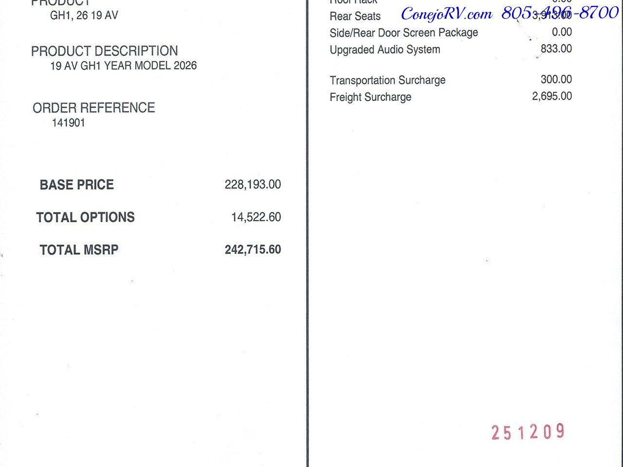 2026 Tiffin GH1 AWD Sprinter Mercedes Turbo Diesel 540AH Battle  Born Lithium Ion Kit - Photo 50 - Thousand Oaks, CA 91360