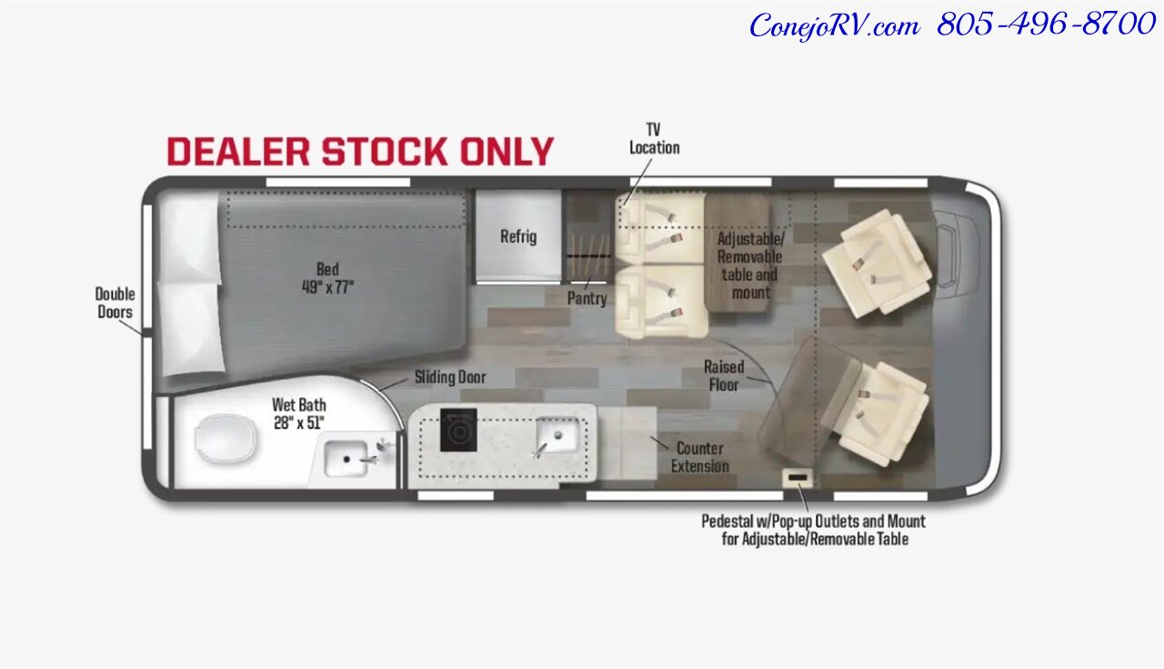 2025 Winnebago Travato 59GL Murphy Bed Pure3 Energy Management System  Touring Coach - Photo 46 - Thousand Oaks, CA 91360