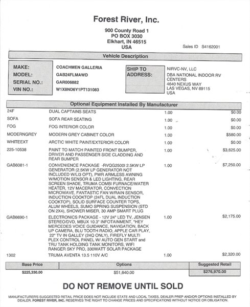 2025 Coachmen Galleria 24FL LI3 Lithium System AWD Power Rear Lounge Mercedes Turbo Diesel Sprinter - Photo 47 - Thousand Oaks, CA 91360