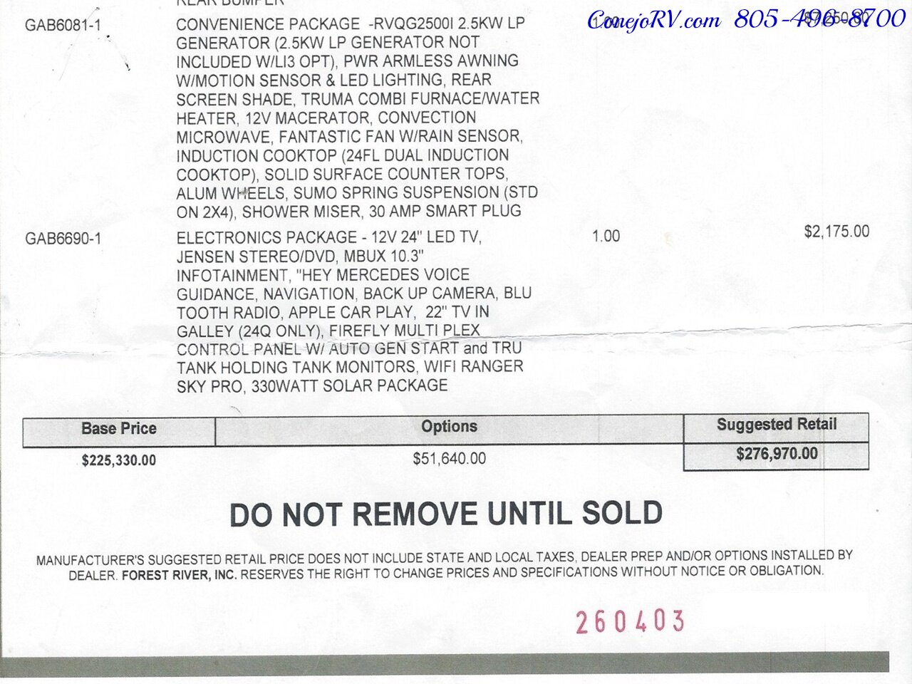 2025 Coachmen Galleria 24FL LI3 Lithium System AWD Power Rear Lounge Mercedes  Turbo Diesel Sprinter - Photo 47 - Thousand Oaks, CA 91360