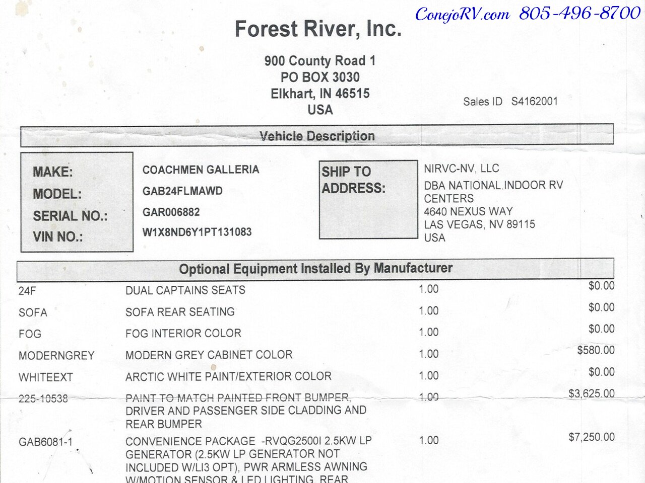 2025 Coachmen Galleria 24FL LI3 Lithium System AWD Power Rear Lounge Mercedes  Turbo Diesel Sprinter - Photo 46 - Thousand Oaks, CA 91360