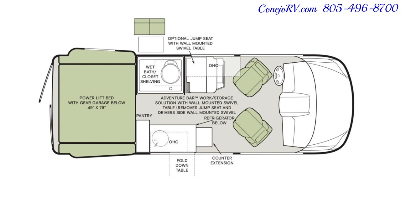 2026 Tiffin GH1 AWD Sprinter Mercedes Turbo Diesel 540AH Battle  Born Lithium Ion Kit - Photo 48 - Thousand Oaks, CA 91360