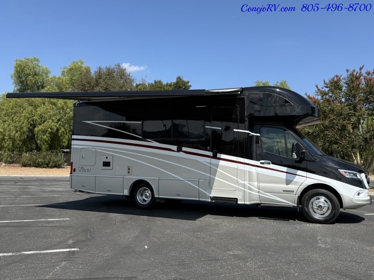 2020 Winnebago View 24D Full Wall Slide-Out Mercedes Turbo Diesel Full Body Paint 21K Miles Pre Covid Build - Photo 40 - Thousand Oaks, CA 91360