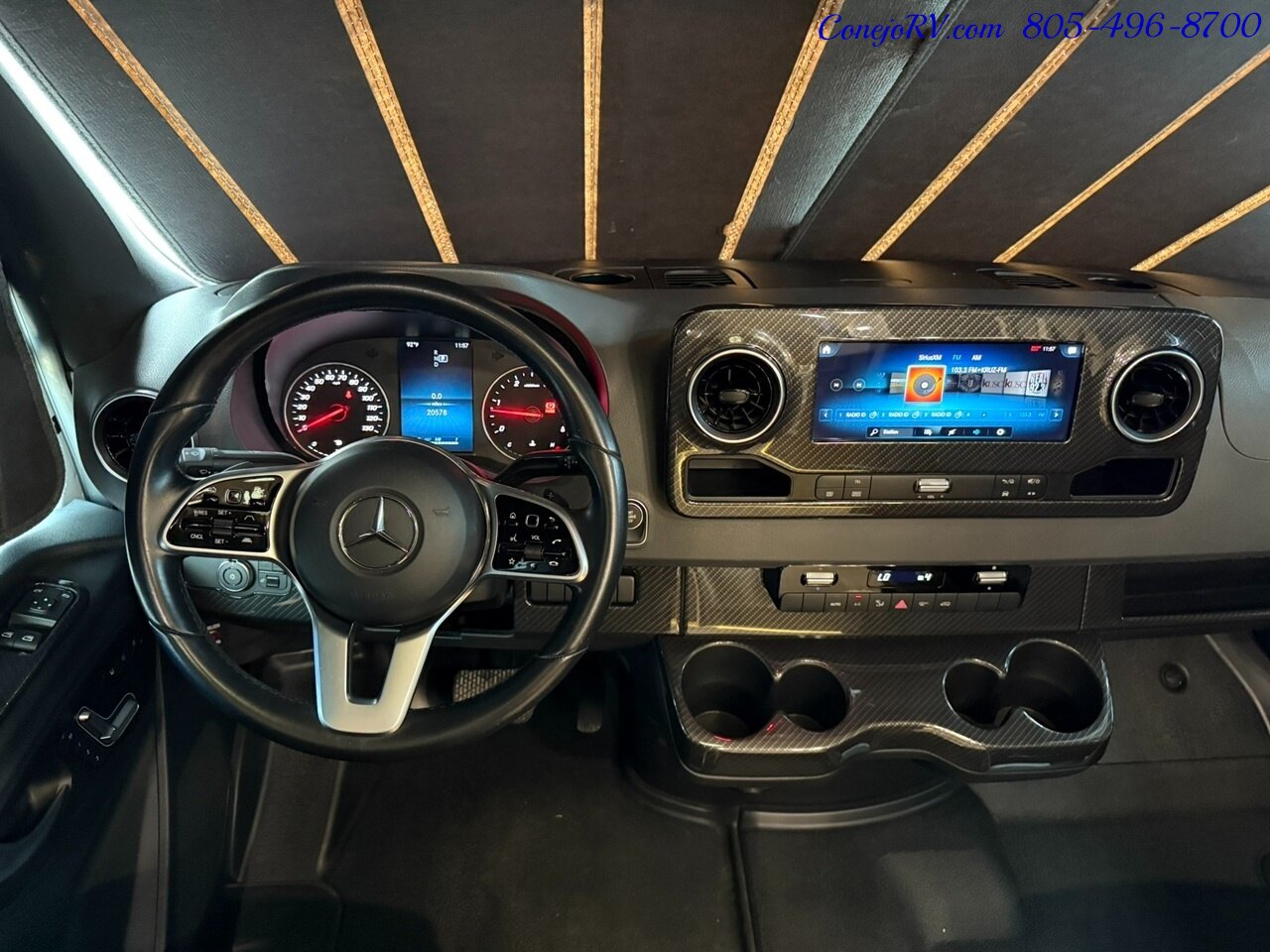 2020 Winnebago View 24D Full Wall Slide-Out Mercedes Turbo Diesel Full Body Paint 21K Miles Pre Covid Build - Photo 34 - Thousand Oaks, CA 91360