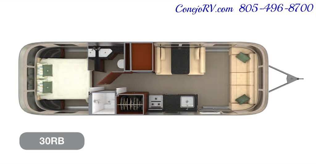 2020 Airstream Classic 33RB Theater Seats & Workspace Luxurious Travel Trailer   - Photo 38 - Thousand Oaks, CA 91360