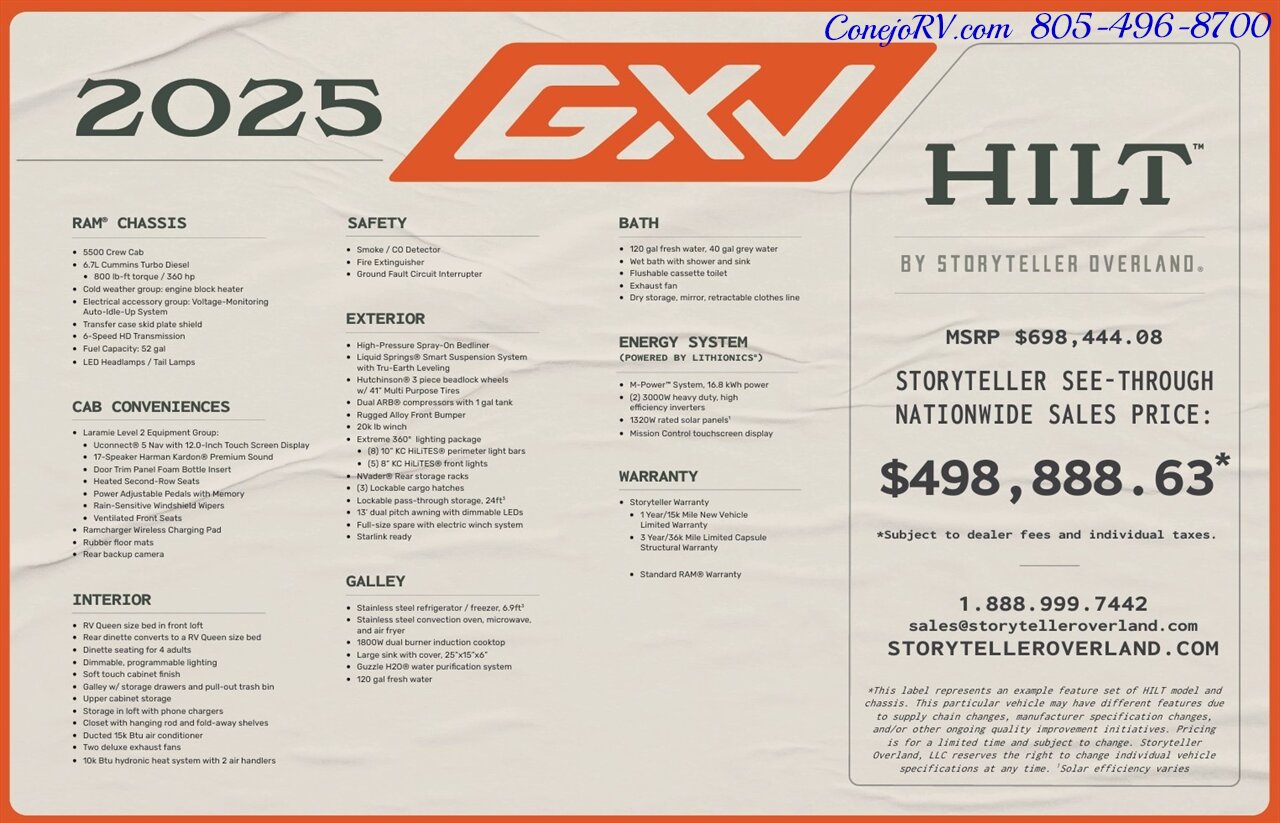 2025 Storyteller Overland GXV Hilt Adventure Truck 16.8KWH Lithionics Lithium System - Photo 69 - Thousand Oaks, CA 91360