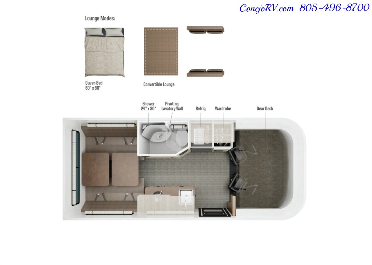 2027 Winnebago Elora 19DC 2.8KW Onan Generator Convertible Gear Garage   - Photo 48 - Thousand Oaks, CA 91360