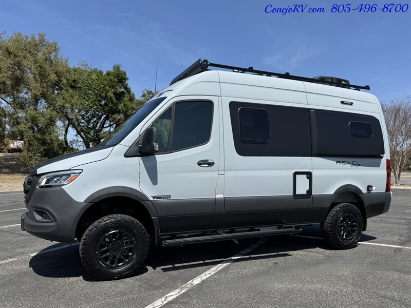 2025 Winnebago Revel Sport 44N AWD Sprinter Mercedes Turbo Diesel, 4.1kWh  Lithionics Lithium System Dealer Demo 4K Miles
