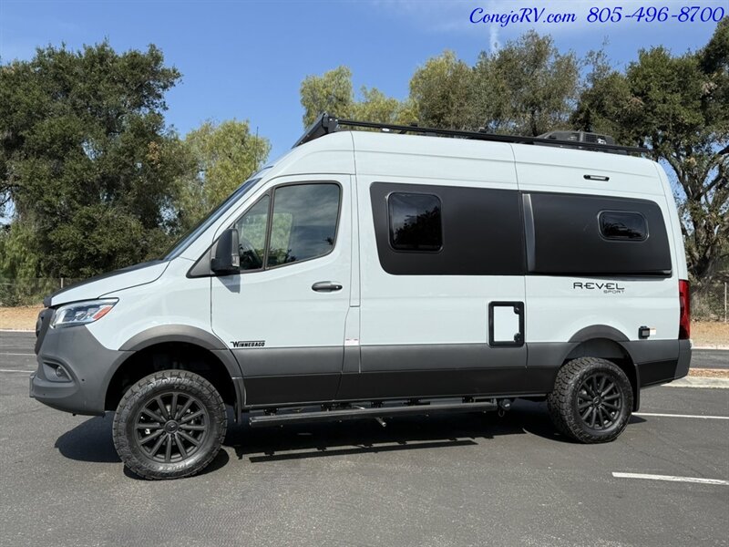 2025 Winnebago Revel Sport 44N AWD Sprinter Mercedes Turbo Diesel, 4.1kWh  Lithionics Lithium System Dealer Demo 4K Miles