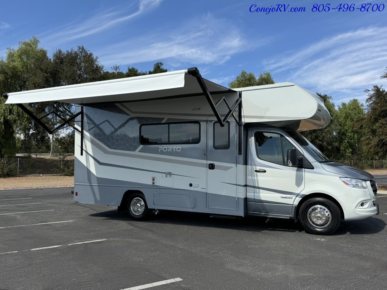 2025 Winnebago Porto 24P Full Wall Slide-Out Mercedes Turbo Diesel Full  Body Paint - Photo 43 - Thousand Oaks, CA 91360