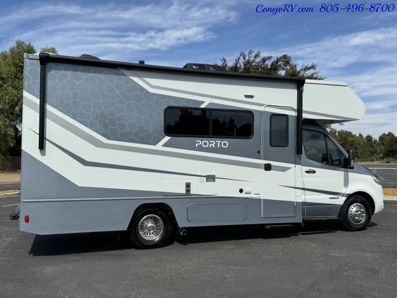 2025 Winnebago Porto 24P Full Wall Slide-Out Mercedes Turbo Diesel Full  Body Paint - Photo 4 - Thousand Oaks, CA 91360