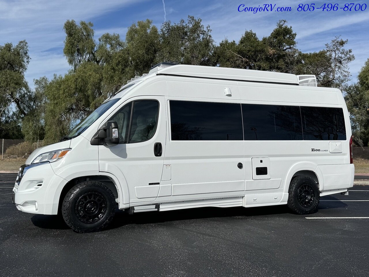 2024 Roadtrek Zion Slumber 3500 EXT 600AH Lithium System Power Rear Lounge  Pop Top - Photo 42 - Thousand Oaks, CA 91360