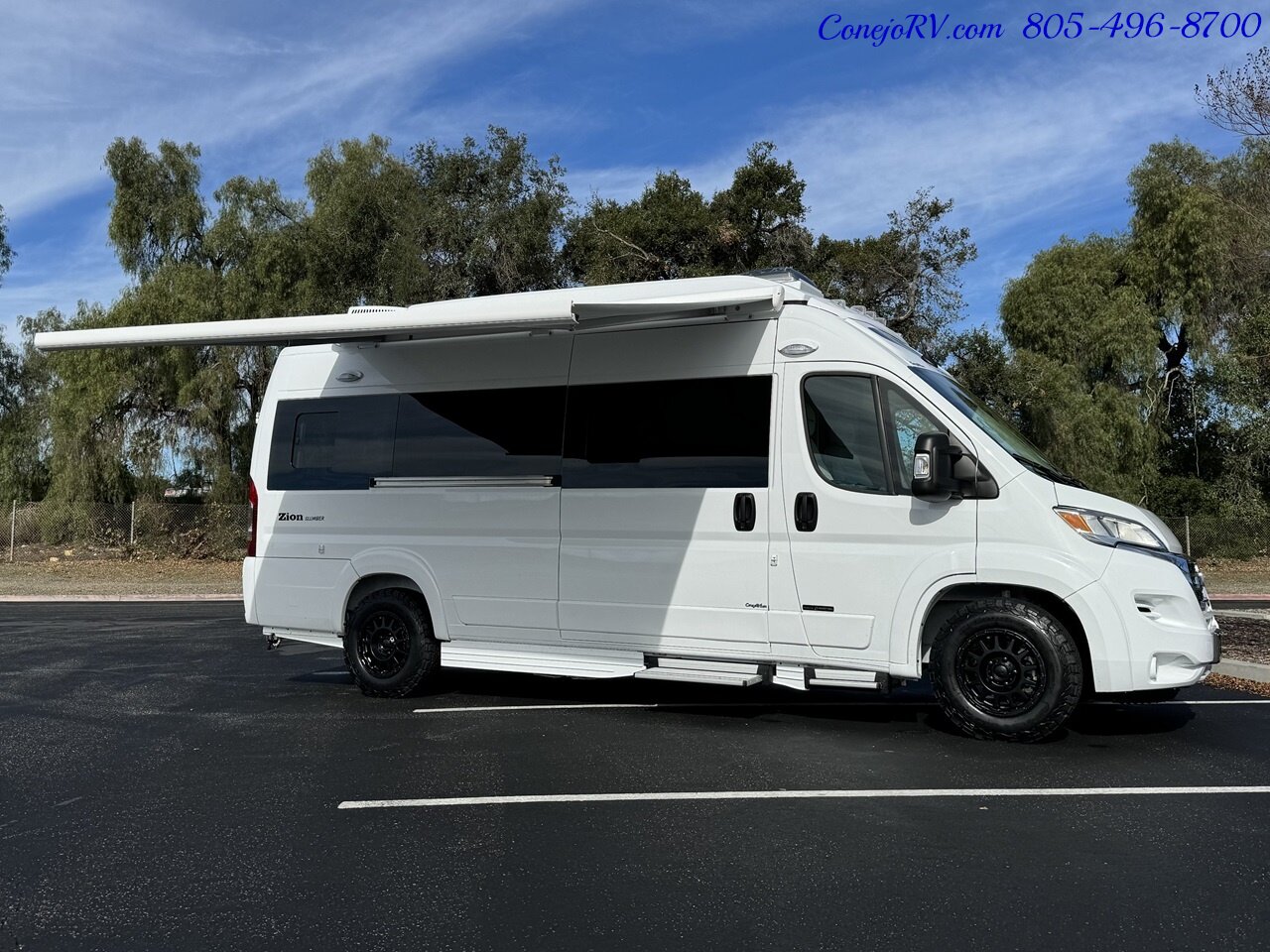 2024 Roadtrek Zion Slumber 3500 EXT 600AH Lithium System Power Rear Lounge  Pop Top - Photo 41 - Thousand Oaks, CA 91360