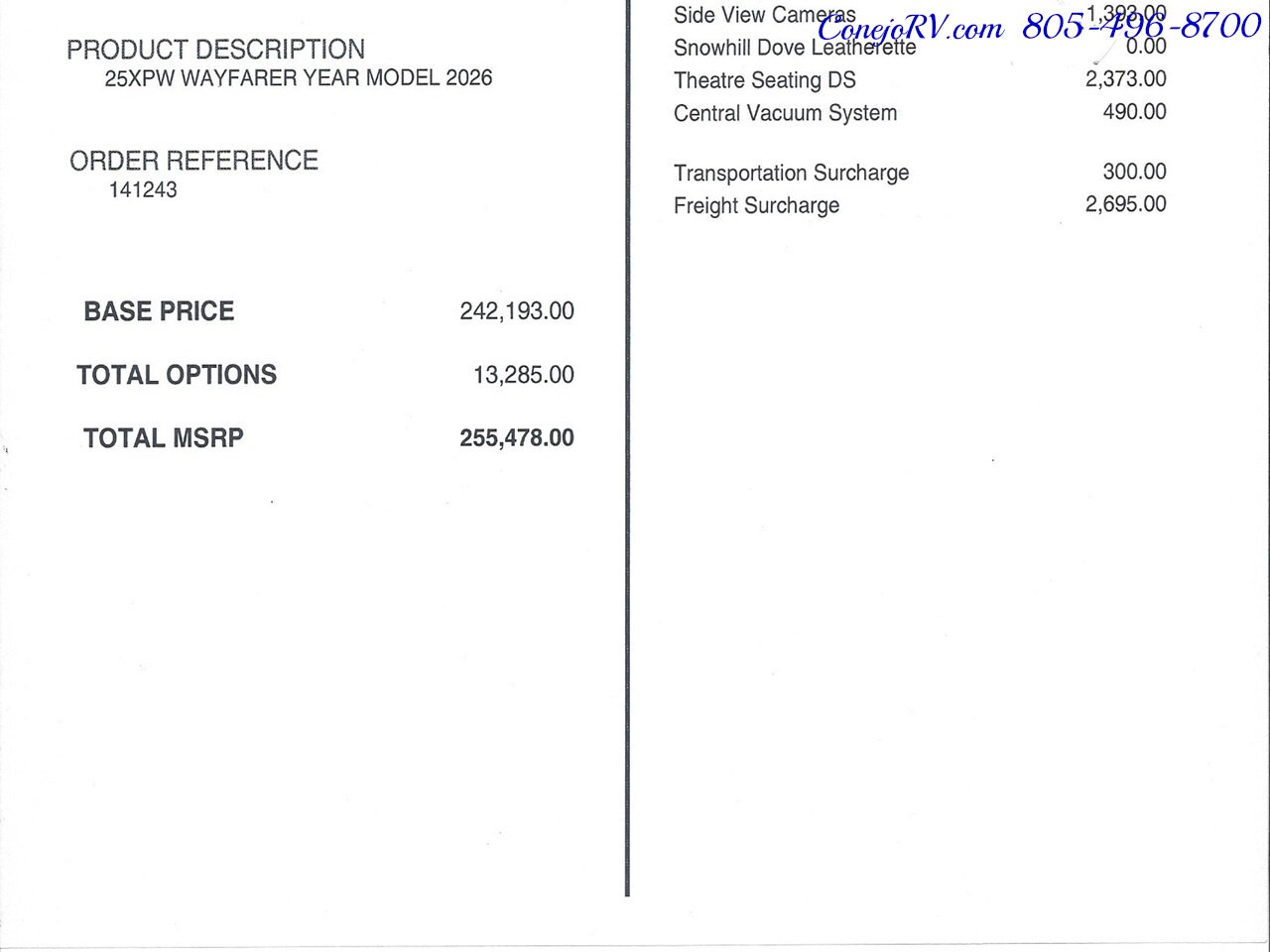 2026 Tiffin Wayfarer 25XPW Full Wall Slide-Out Theater Seats Mercedes Turbo  Diesel Full Body Paint - Photo 73 - Thousand Oaks, CA 91360