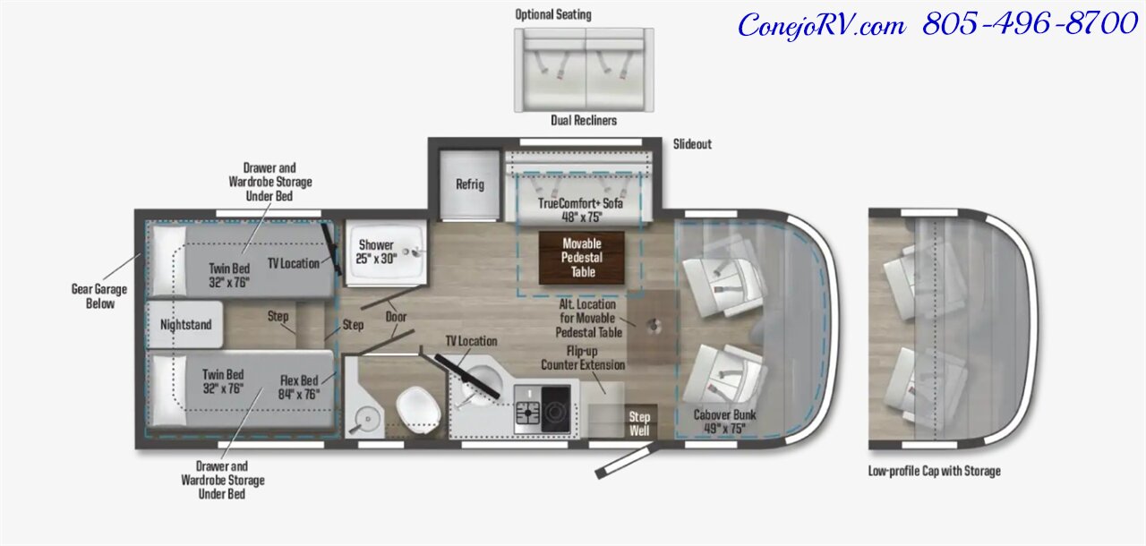 2026 Winnebago Navion 24R AWD Single Slide Theater Seats Mercedes Turbo  Diesel Full Body Paint - Photo 59 - Thousand Oaks, CA 91360