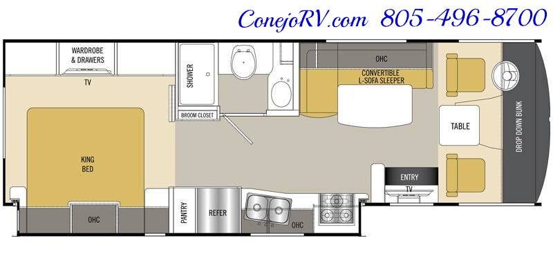 2016 Coachmen Pursuit 27KP B Full Wall Slide Cab Over Bunk 53K   - Photo 52 - Thousand Oaks, CA 91360