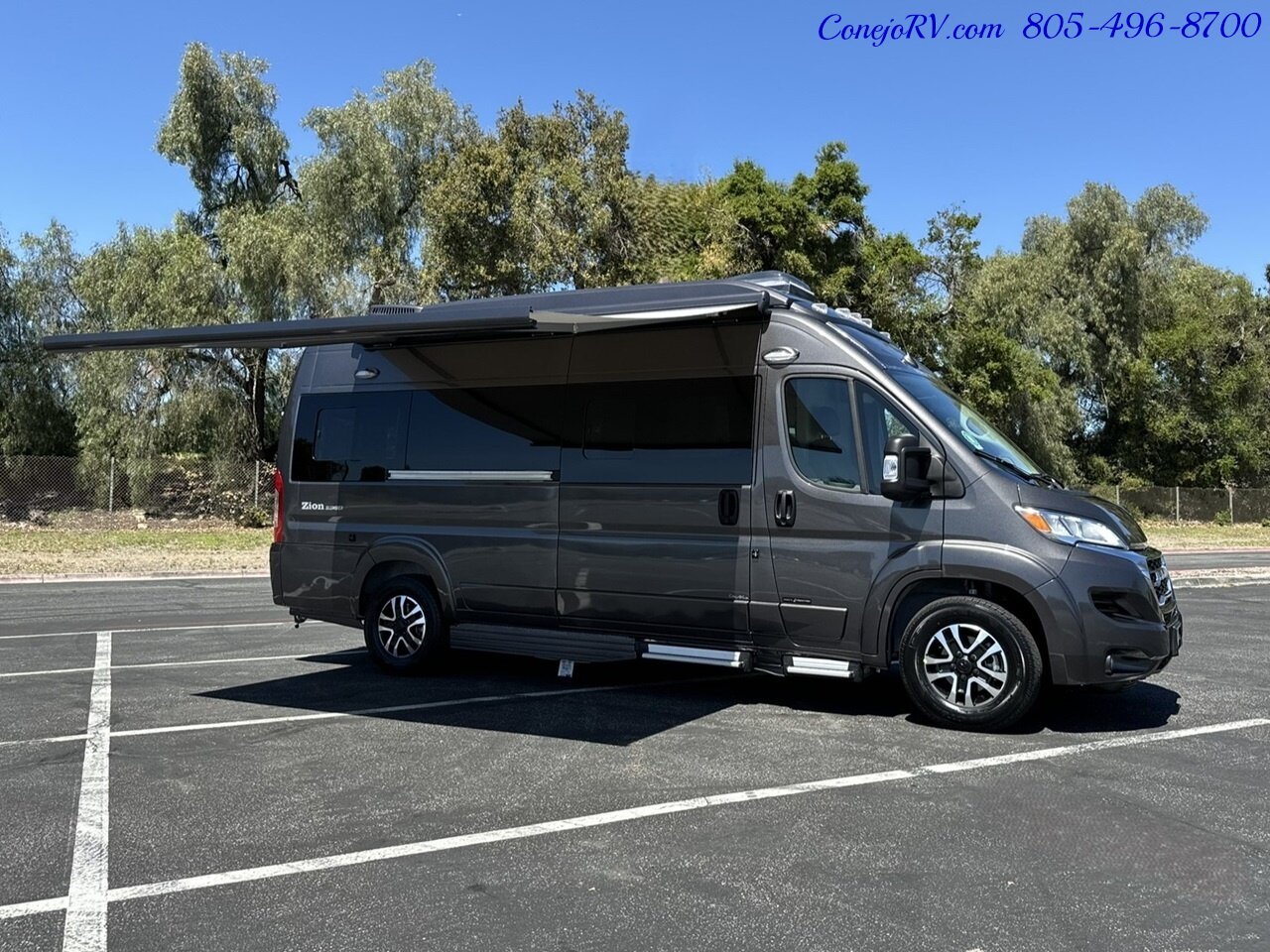 2024 Roadtrek Zion Slumber 3500 EXT 600AH Lithium System Power Rear Lounge  Pop Top - Photo 40 - Thousand Oaks, CA 91360