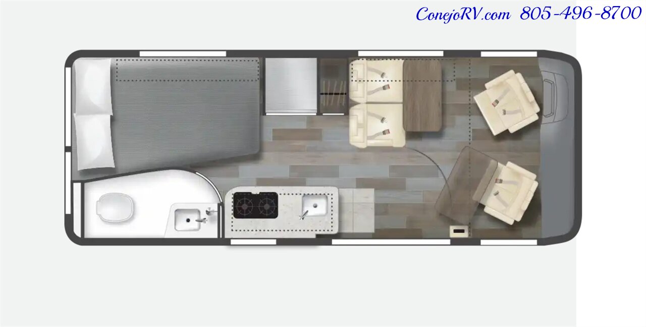 2023 Winnebago Travato 59G Touring Coach Full Galley Murphy Bed 8K Miles - Photo 36 - Thousand Oaks, CA 91360
