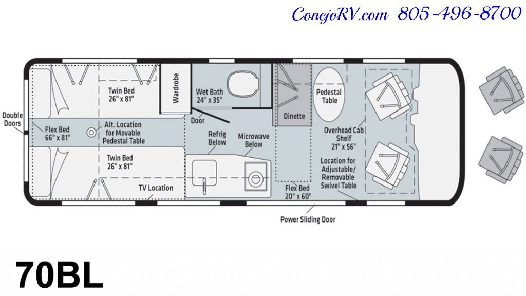 2020 Winnebago Boldt 70BL Volta Lithium System Mercedes Turbo Diesel 28K  Miles - Photo 47 - Thousand Oaks, CA 91360