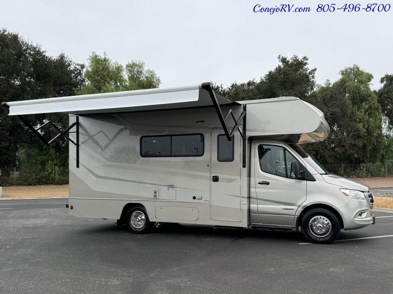 2025 Winnebago Porto 24P Full Wall Slide-Out Mercedes Turbo Diesel  Full Body Paint - Photo 44 - Thousand Oaks, CA 91360