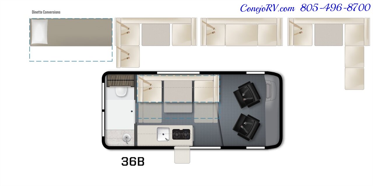 2024 Winnebago Solis Pocket 36B Lithium System Enclosed Rear Bath - Photo 34 - Thousand Oaks, CA 91360