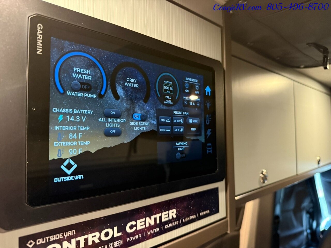 2026 Outside Van Overnight Pop Top Quad Captains Seats 620AH Lithionics Lithium System Adventure Van - Photo 12 - Thousand Oaks, CA 91360