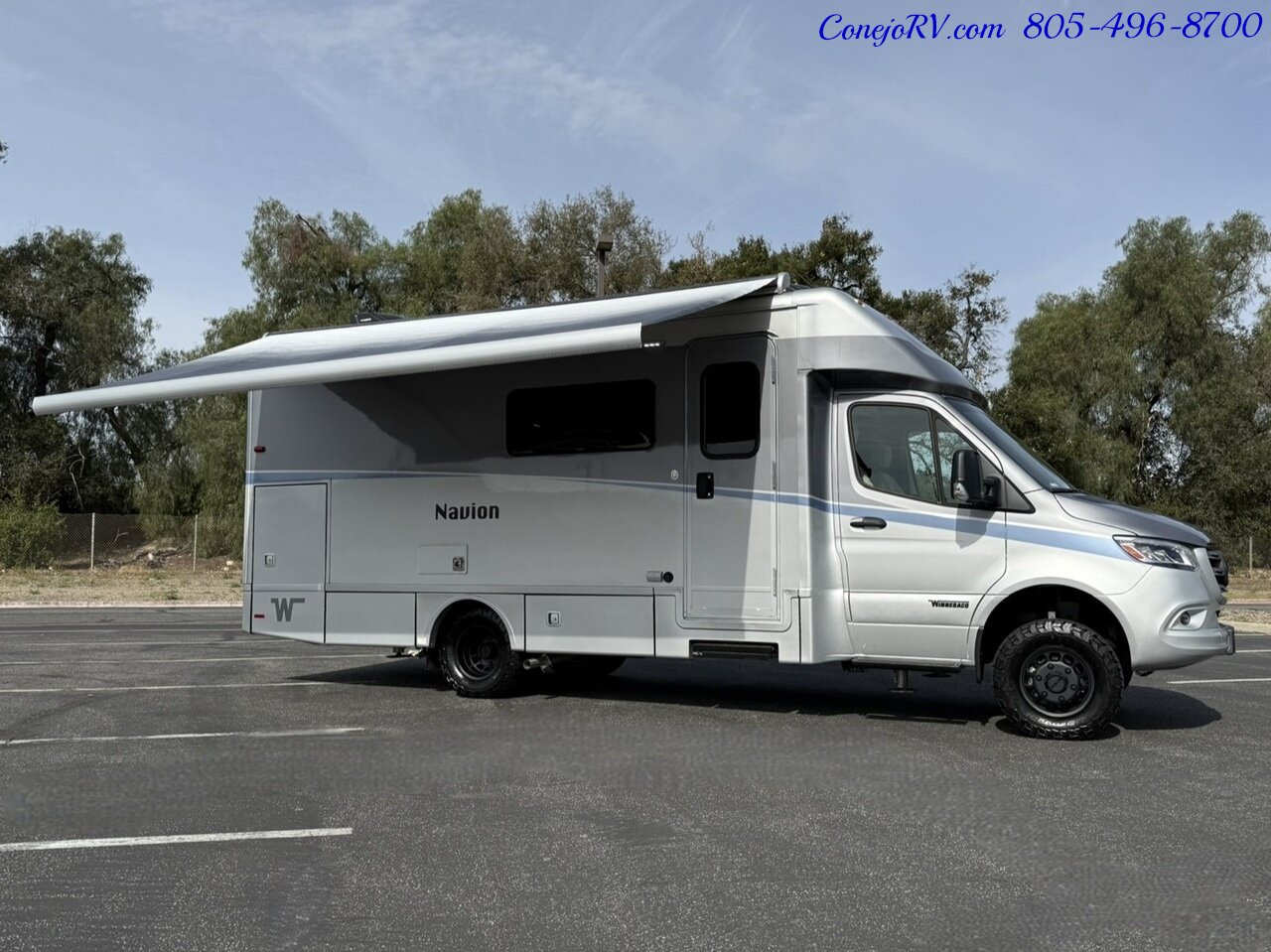2025 Winnebago Navion 24T AWD Dealer Demo Slide-Out Murphy Bed Mercedes Turbo Diesel 3K Miles - Photo 46 - Thousand Oaks, CA 91360