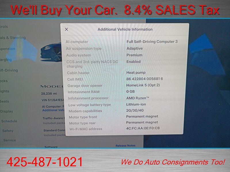 2021 Tesla Model S Long Range   - Photo 19 - Woodinville, WA 98072