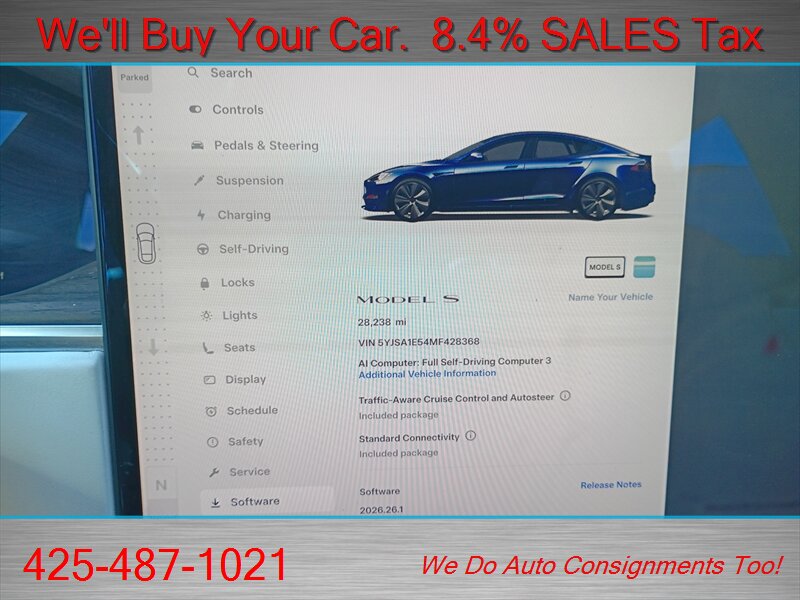 2021 Tesla Model S Long Range   - Photo 23 - Woodinville, WA 98072