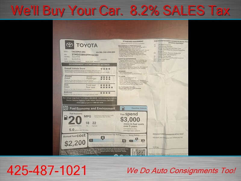 2023 Toyota Tacoma SR5 V6 - Photo 33 - Woodinville, WA 98072