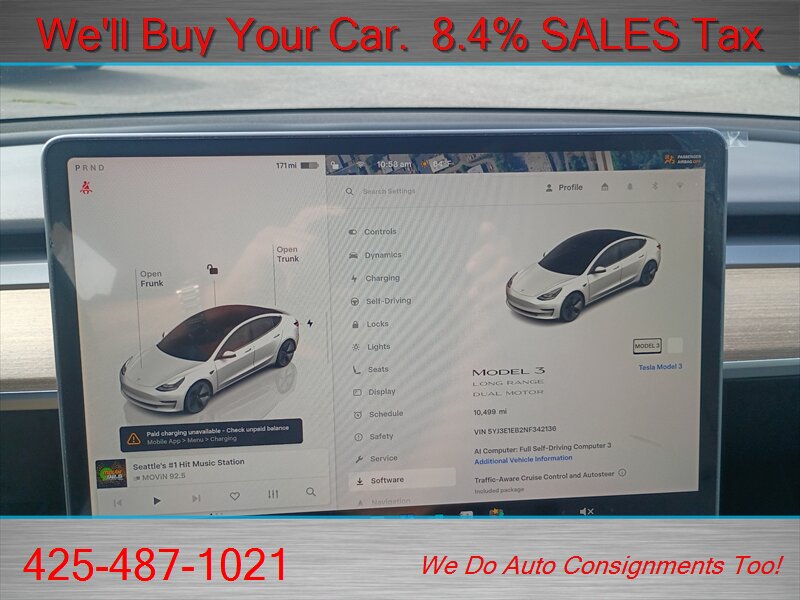 2022 Tesla Model 3 Long Range - Photo 26 - Woodinville, WA 98072