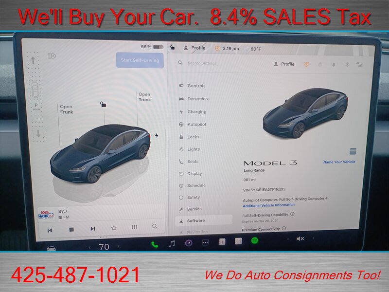 2026 Tesla Model 3 PREMIUM   - Photo 21 - Woodinville, WA 98072