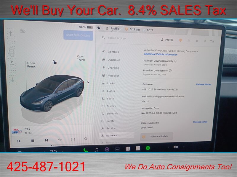 2026 Tesla Model 3 PREMIUM   - Photo 24 - Woodinville, WA 98072
