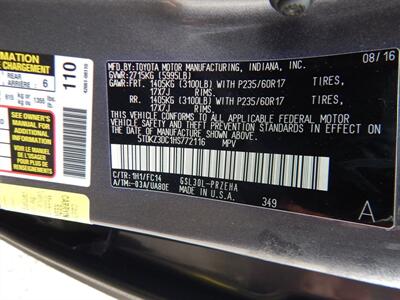 2017 Toyota Sienna LE 7-Passenger Auto Access Seat  Handicap Accessible AMT - Photo 28 - Angola, IN 46703