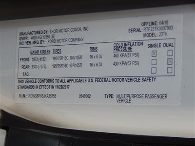 2018 Thor Compass 23TK  Diesel - Photo 26 - Angola, IN 46703