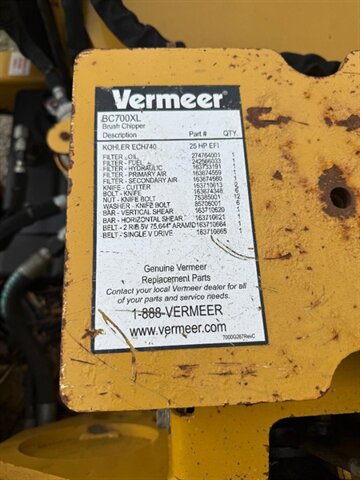 2018 Vermeer BC700XL Woodchiper - Photo 6 - Carmichaels, PA 15320