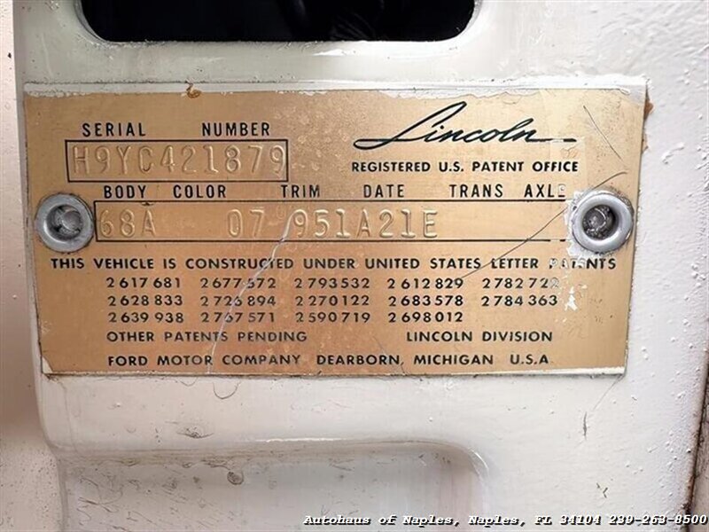 1959 Lincoln Continental   - Photo 15 - Naples, FL 34104