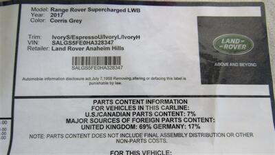 2017 Land Rover Range Rover Supercharged LWB - Photo 32 - Downey, CA 90241
