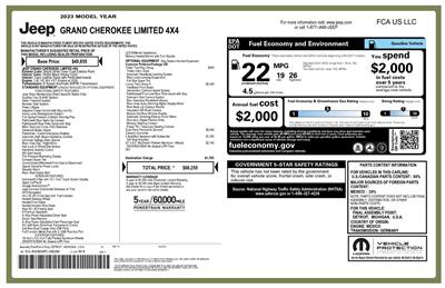 2023 Jeep Grand Cherokee 4x4  Limited Luxury - Photo 55 - Los Angeles, CA 90064