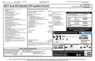 2017 Audi S5 3.0T Quattro  Technology Package - Photo 27 - Los Angeles, CA 90064