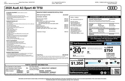 2020 Audi A3 Premium 40 TFSI PREMIUM SPORT - Photo 48 - Los Angeles, CA 90064
