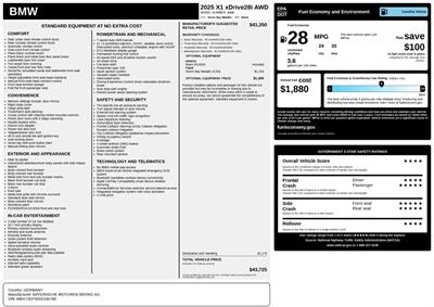2025 BMW X1 xDrive28i  Technology Package - Photo 43 - Los Angeles, CA 90064