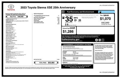 2023 Toyota Sienna Hybrid XSE AWD  25th Anniversary Edition - Photo 25 - Los Angeles, CA 90064