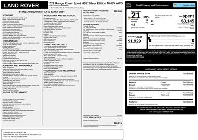 2022 Land Rover Range Rover Sport HSE Silver Edition  AWD - Photo 47 - Los Angeles, CA 90064