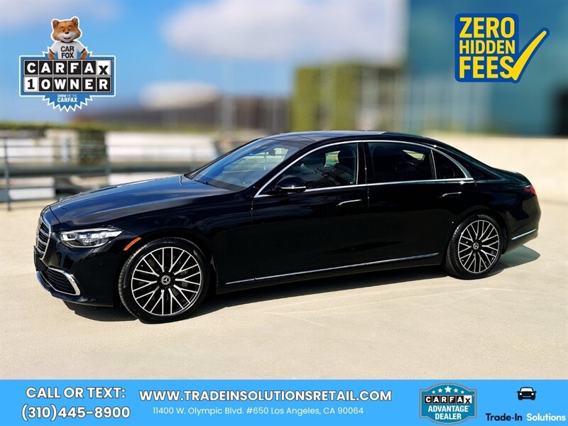 Obsidian Black Metallic 2026 Mercedes-Benz S-Class Sedan All-Wheel Drive Automatic