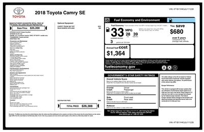 2018 Toyota Camry SE   - Photo 33 - Los Angeles, CA 90064