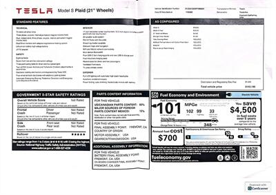 2023 Tesla Model S Plaid 21 " Wheels - Photo 3 - Los Angeles, CA 90064